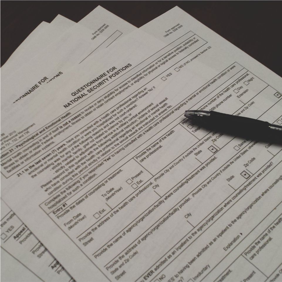 Business forms sample